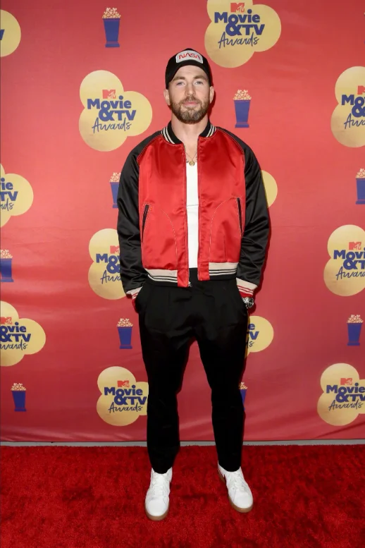 Chris Evans at MTV Movie and TV Awards Red Carpet