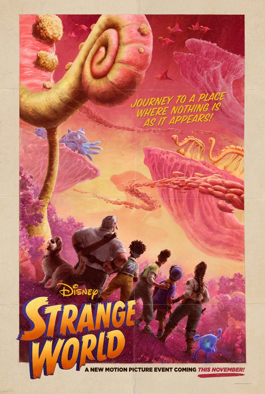 Disney's new animated film "Strange World" reveals its first teaser trailer and poster, it will be released in Northern America on November 23