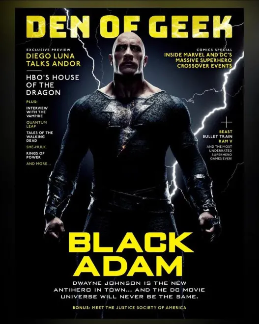 "Black Adam" exposes the latest cover photo, Dwayne Johnson Reveals Dark Powers | FMV6