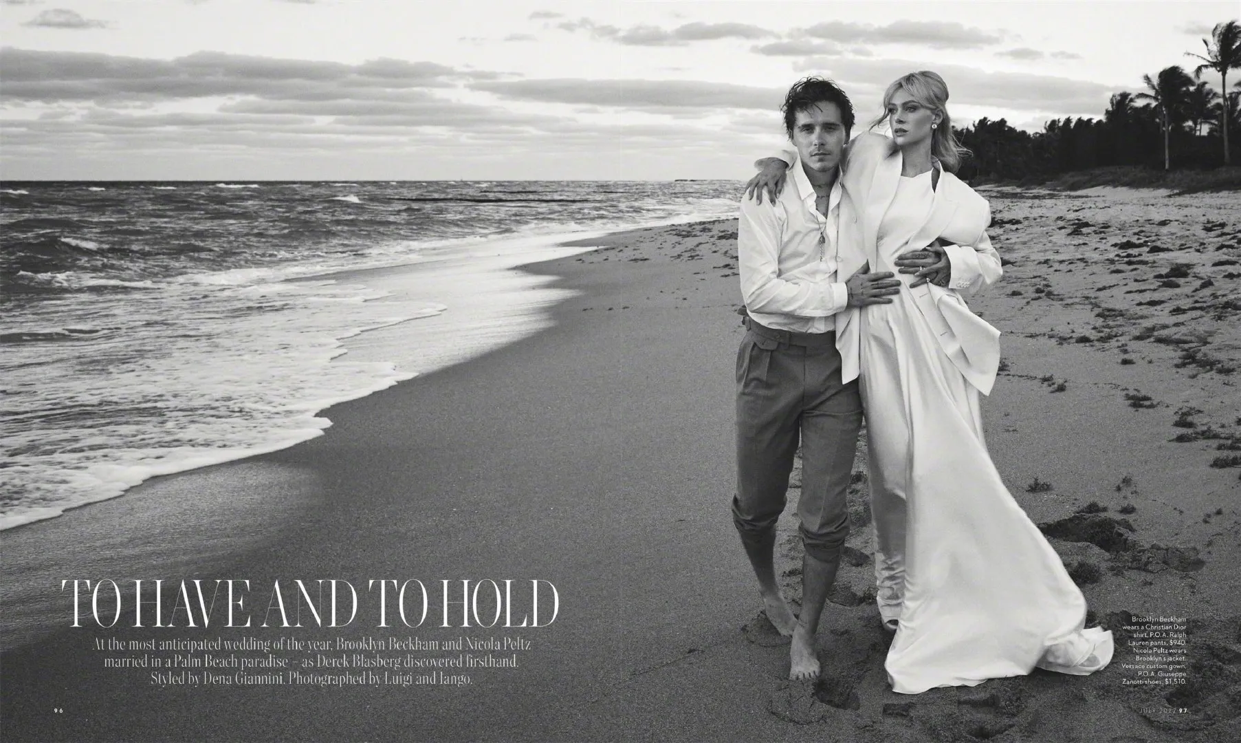 Brooklyn Joseph Beckham and Nicola Peltz, "Vogue" magazine Australia July issue photo | FMV6