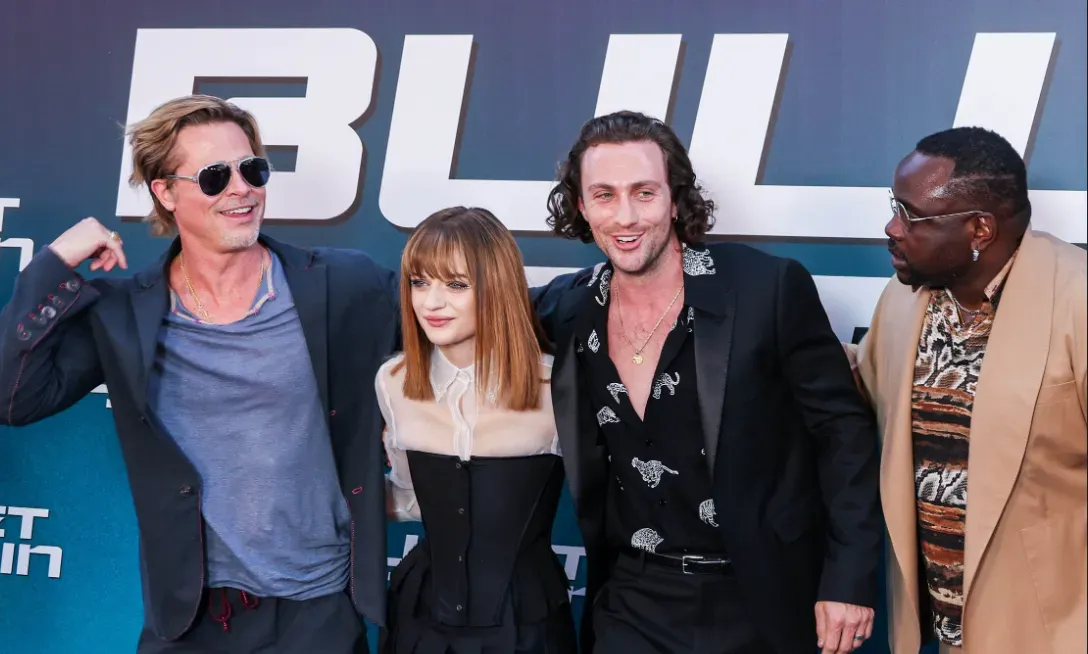 "Bullet Train" premiered in Paris, David Leitch with creators including Brad Pitt and Joey King in attendance | FMV6