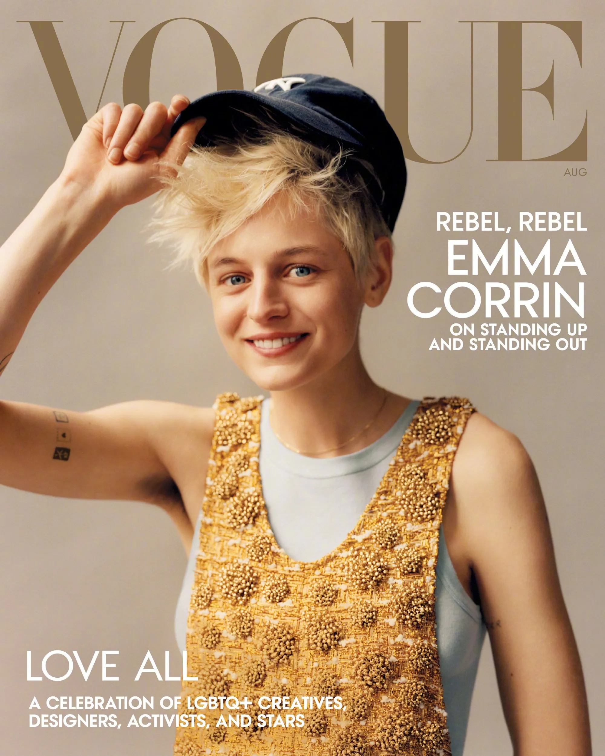 Emma Corrin, "Vogue" August issue photo | FMV6