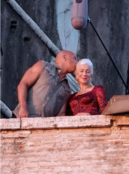 'Fast & Furious 10' latest set photo exposure,Vin Diesel kisses Helen Mirren's hair | FMV6