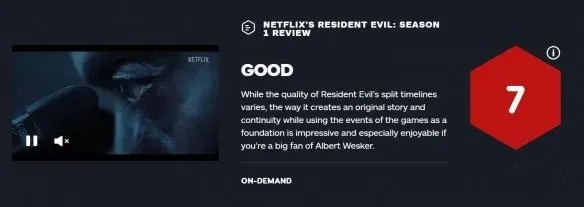 GameSpot/IGN: Netflix's 'Resident Evil' is the best adaptation of the series! | FMV6