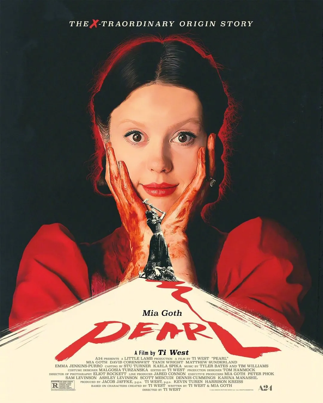 Horror film 'X' prequel film 'Pearl‎' release poster | FMV6
