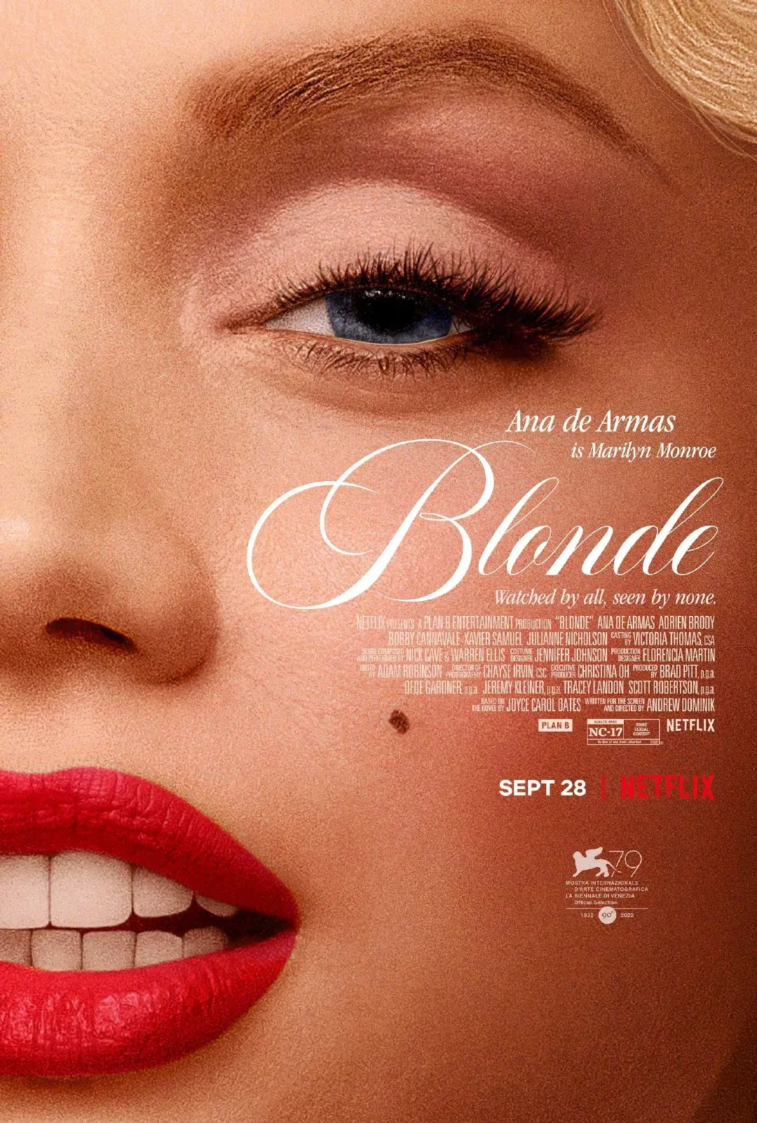 Marilyn Monroe Biopic 'Blonde' Releases New Trailer and Poster, Shortlisted for 2022 Venice International Film Festival Main Competition | FMV6