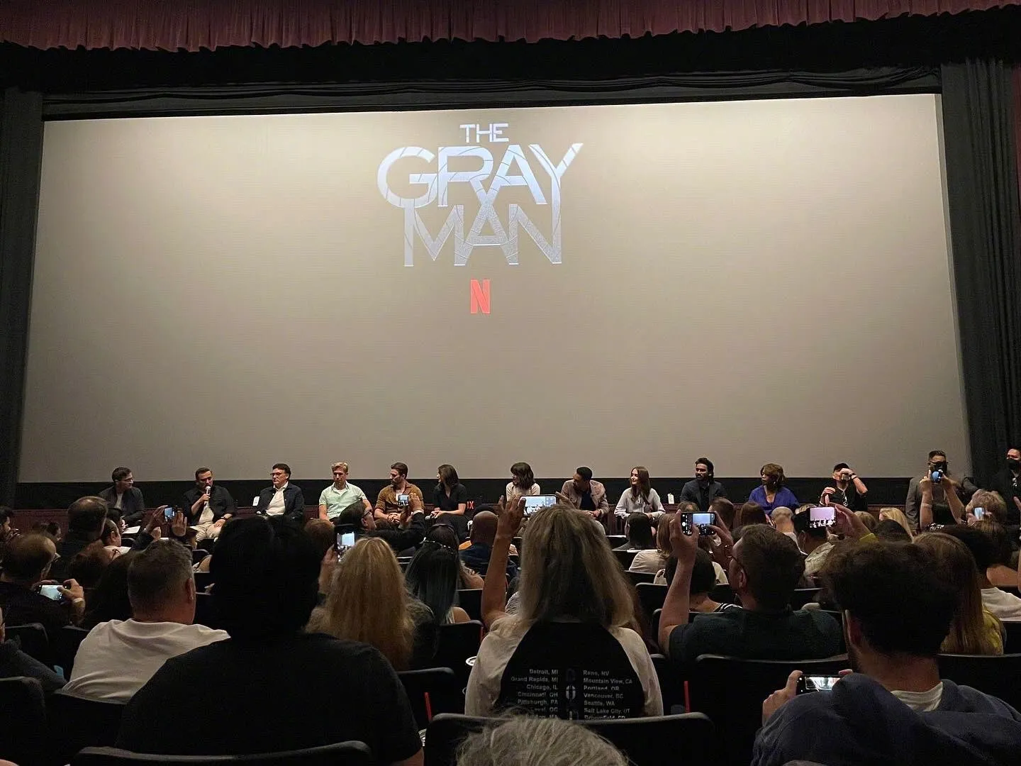 Netflix action thriller 'The Gray Man' held a screening event, several creators appeared | FMV6