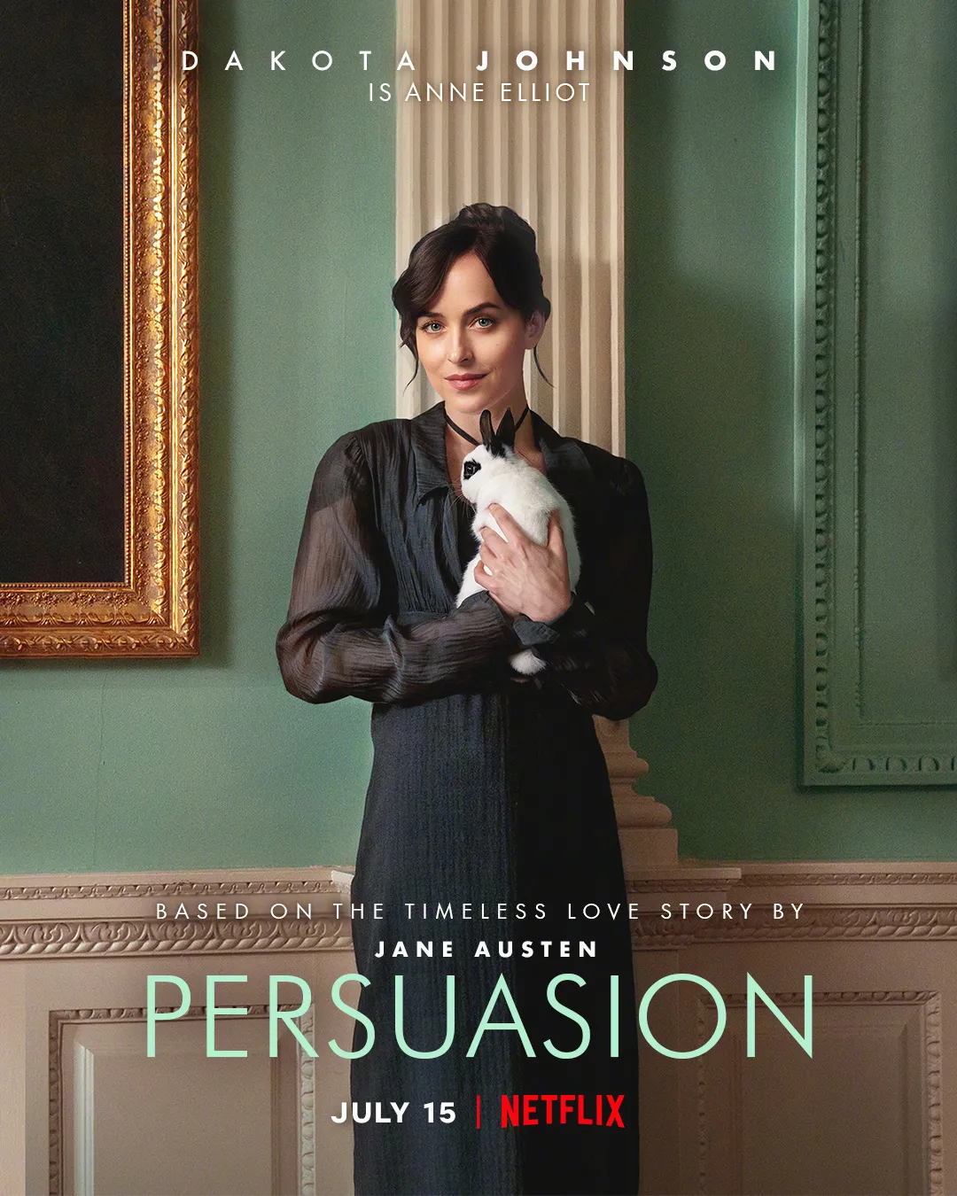 New poster for 'Persuasion‎' starring Dakota Johnson, Cosmo Jarvis and Henry Golding | FMV6