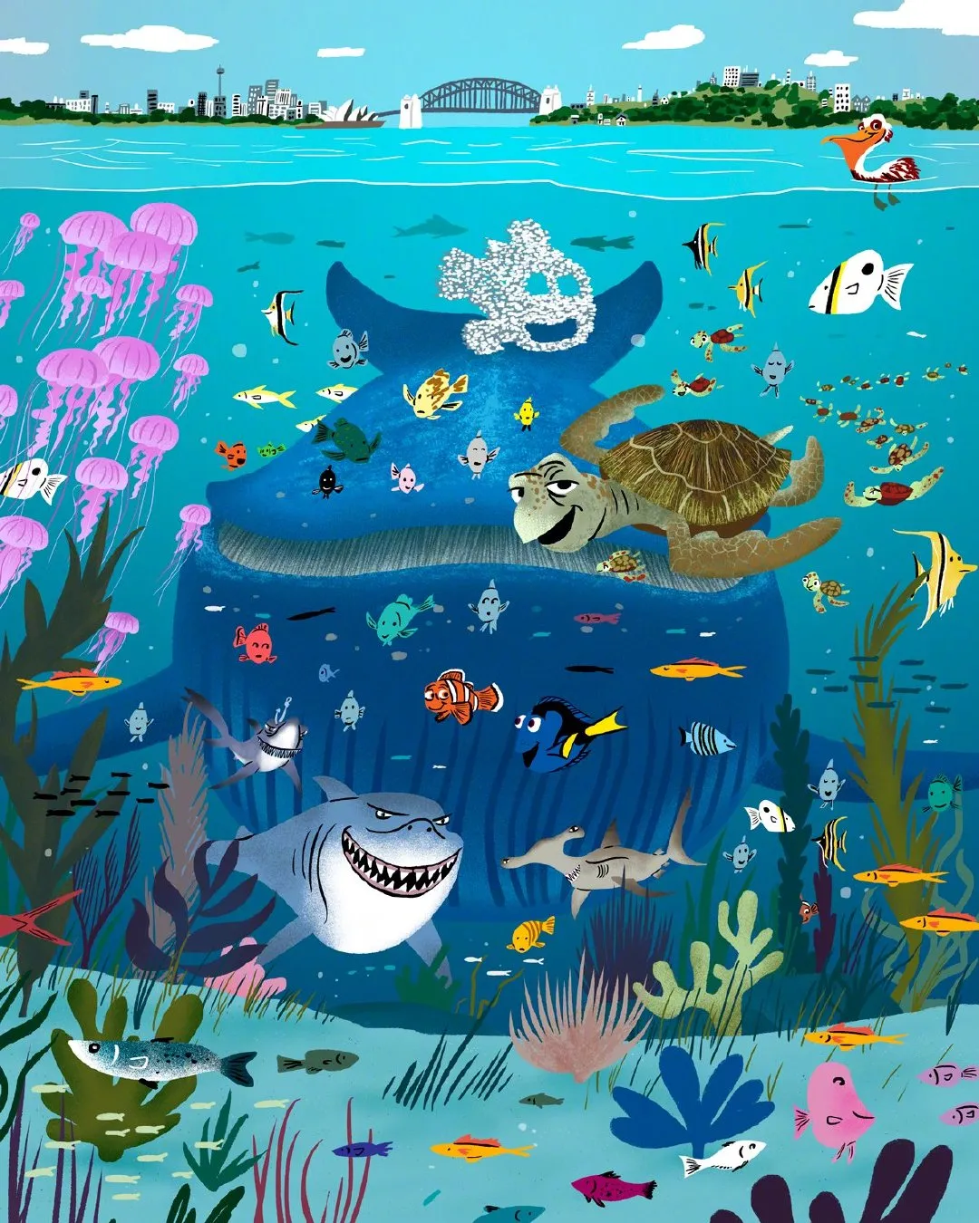 Pixar shares painter Daniel Gray-Barnett's 'Finding Nemo' art painting | FMV6