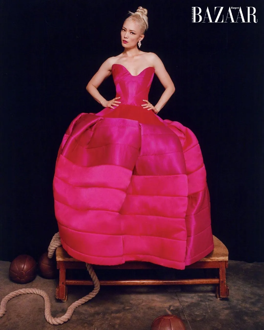 Pom Klementieff, "Harper's Bazaar" magazine Singapore edition new photo shoot | FMV6