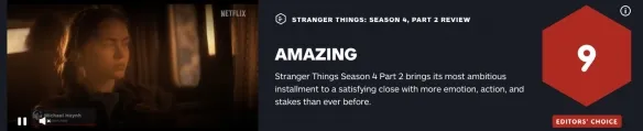 The last two episodes of 'Stranger Things Season 4' get a 9 on IGN: a great ending! | FMV6