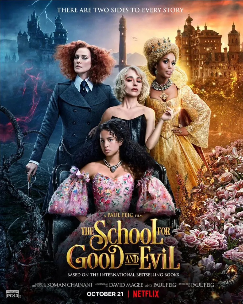 "The School for Good and Evil" Announces New Poster, Visual Style Gorgeous Contrast | FMV6