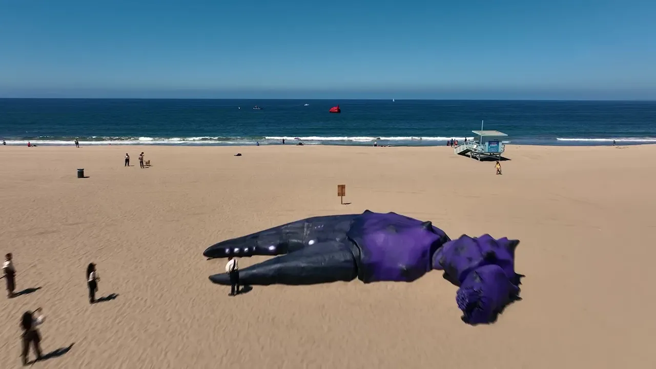 The sea beast from the anime "The Sea Beast‎" really appeared on the beach! | FMV6