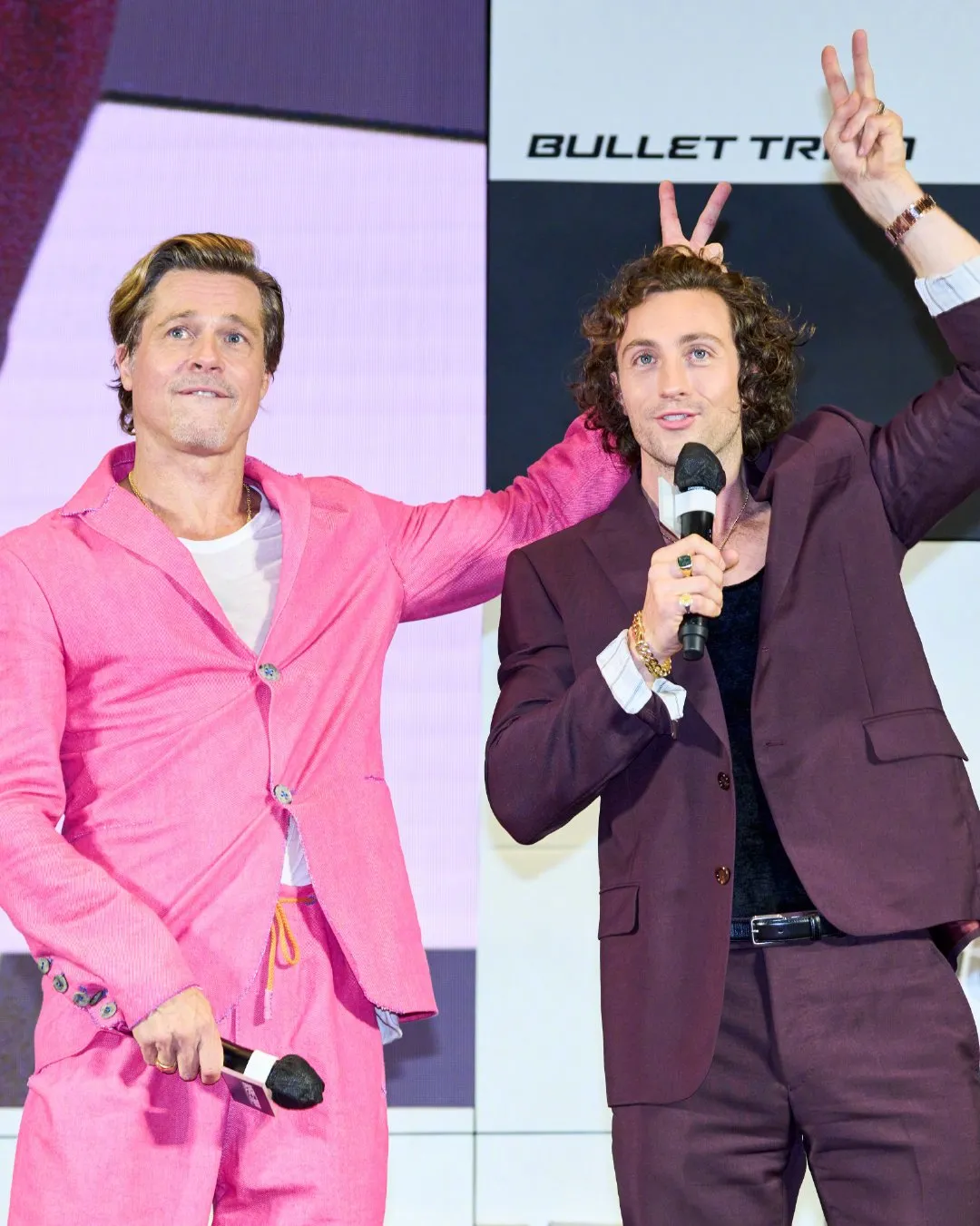 Brad Pitt and Aaron Taylor-Johnson promote 'Bullet Train' in South Korea | FMV6
