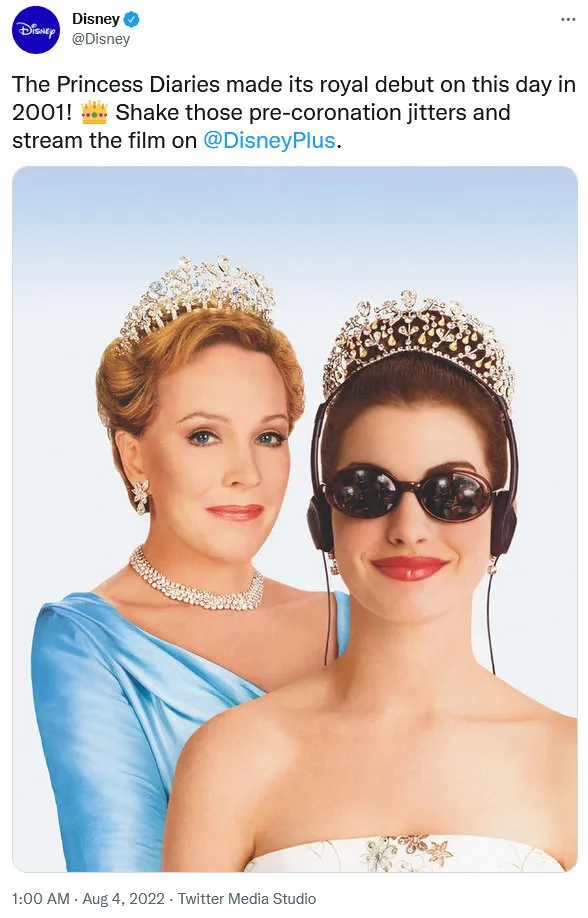 Disney marks 21st anniversary of 'The Princess Diaries‎' | FMV6