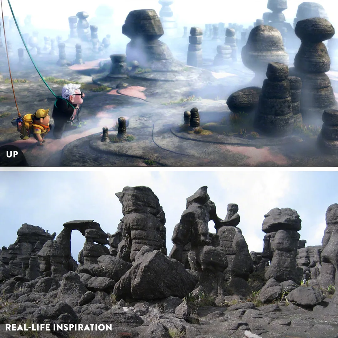 Disney Shares 'Coco', 'Luca‎', 'Up‎', 'Finding Nemo‎' Animated Pictures and Comparison of Real Scenes | FMV6