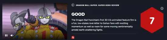 'Dragon Ball Super: Super Hero' IGN rating of 7: A decent Son Gohan fan love letter | FMV6