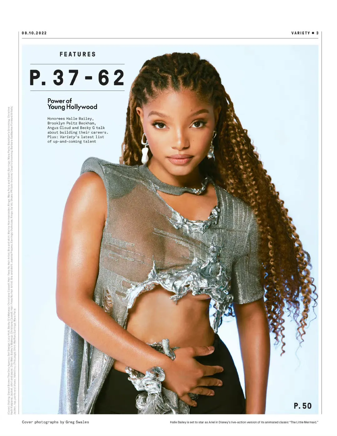 Halle Bailey, new photo for 'Variety' magazine "Power of Young Hollywood" special issue | FMV6