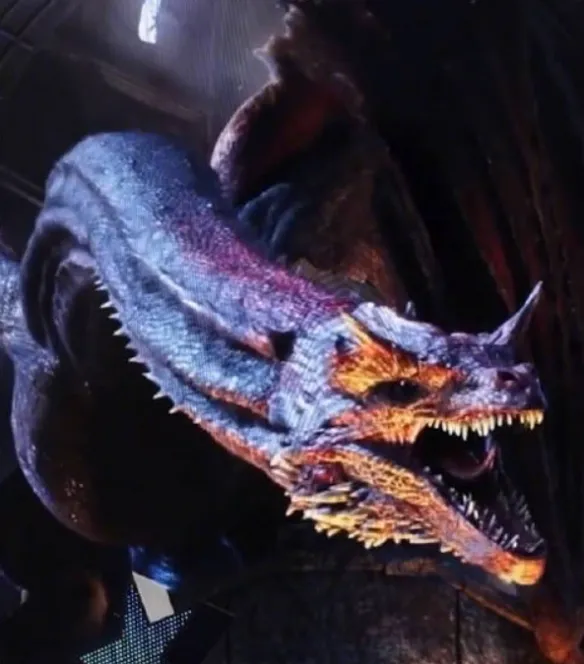 'House of the Dragon' 3D dragon appears in Times Square! It spit fire aggressively! | FMV6