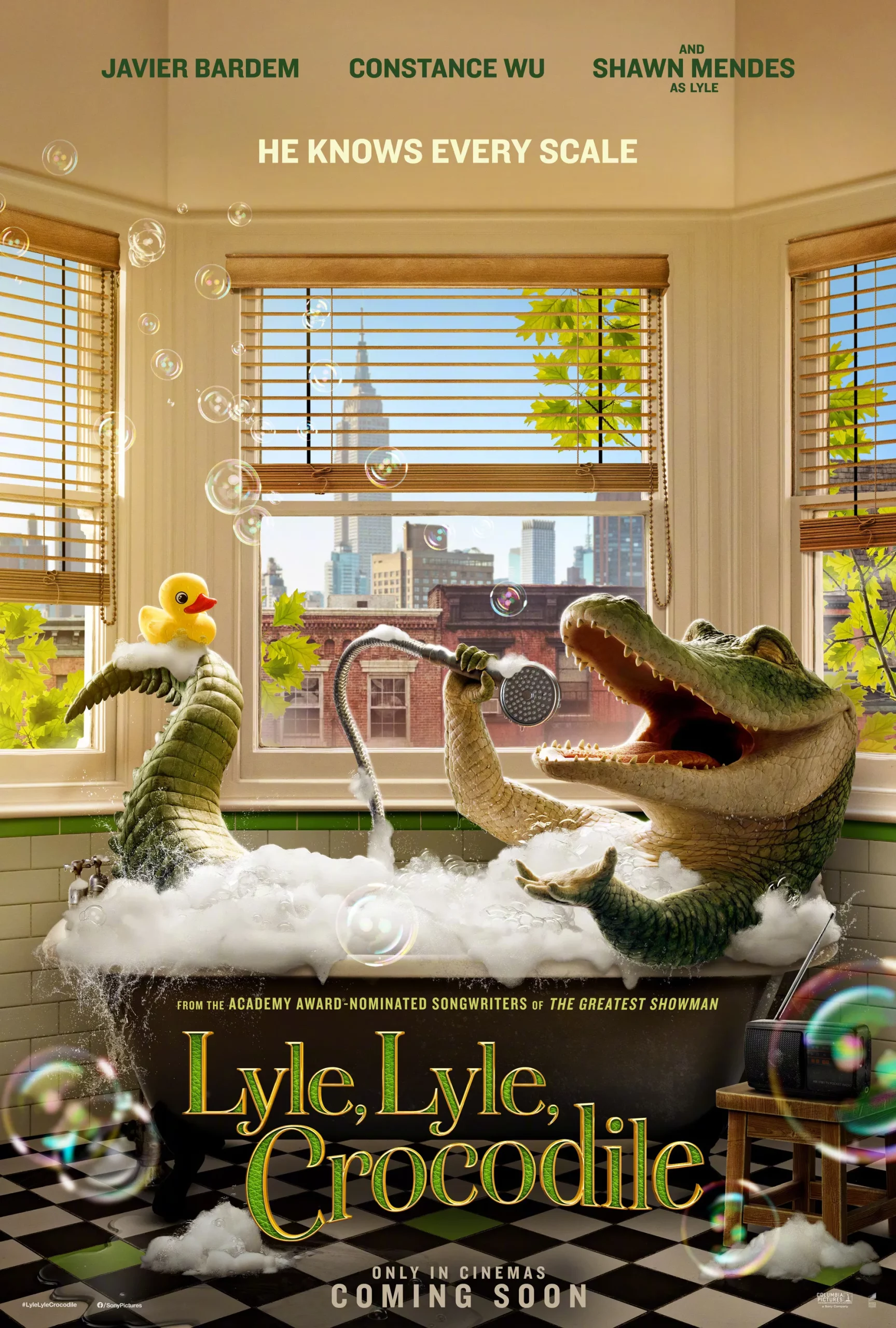 'Lyle, Lyle, Crocodile‎' releases new poster, relaxing in the bathtub | FMV6