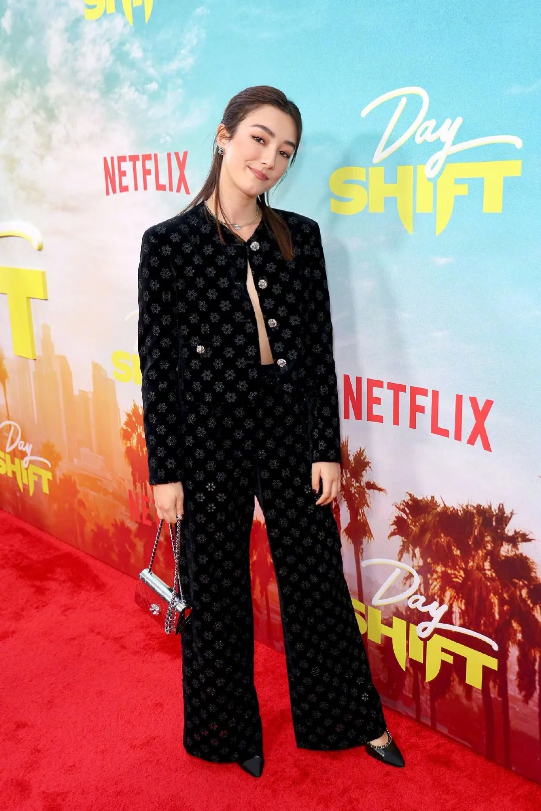 Natasha Liu Bordizzo attends the premiere of 'Day Shift‎' in Los Angeles | FMV6