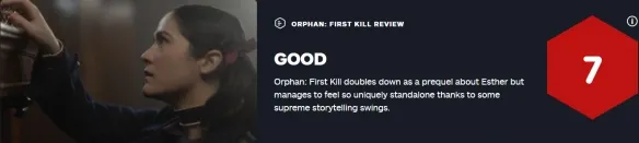 'Orphan: First Kill' Scores 7 on IGN: Breaking Prequel Stereotypes! | FMV6
