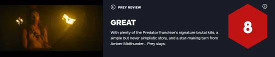 'Prey' IGN score 8: the killings plot scene are not reduced, the characterization of the female lead Naru is very good | FMV6