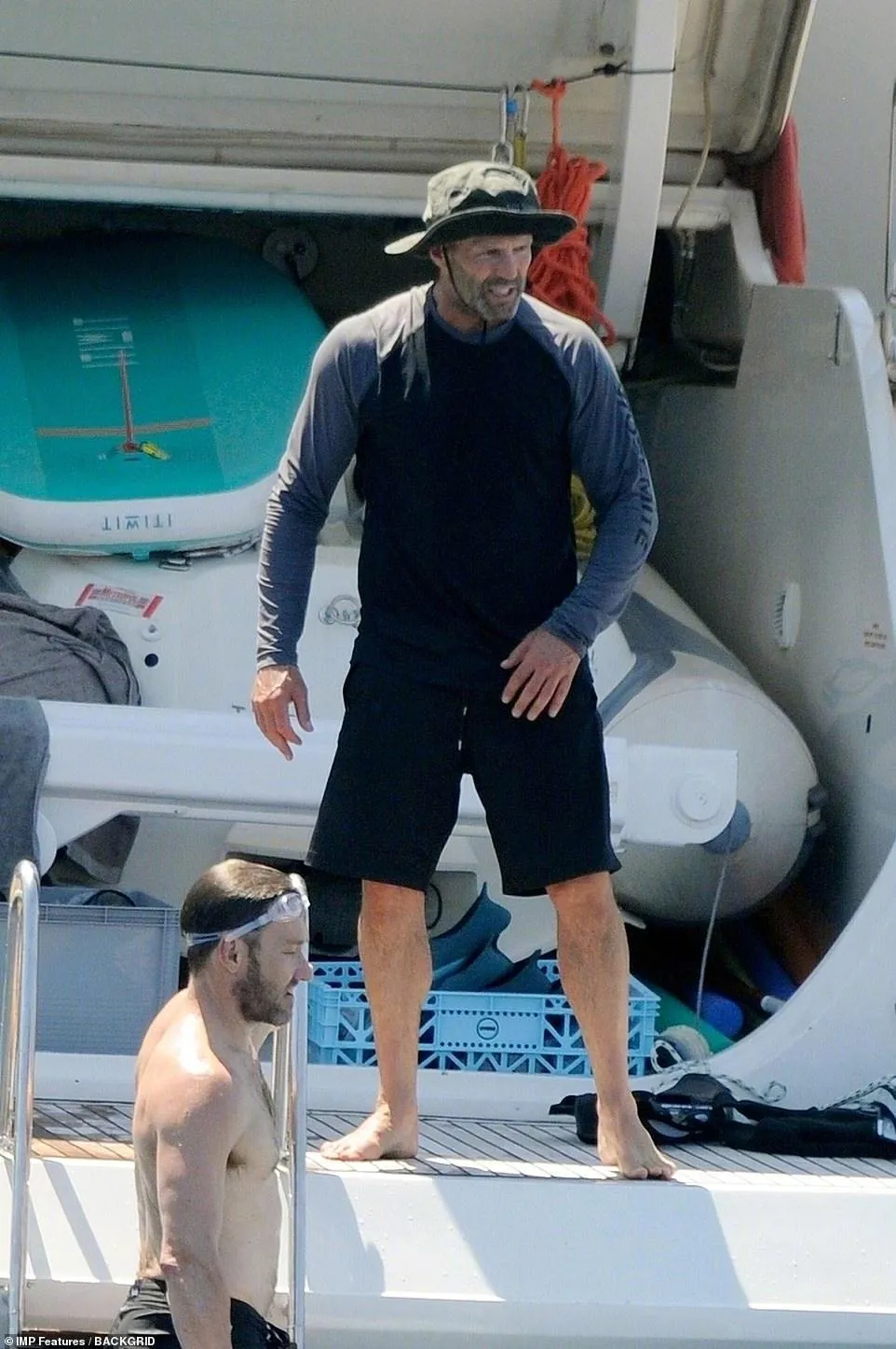 Rosie Huntington-Whiteley and Jason Statham on holiday at sea | FMV6