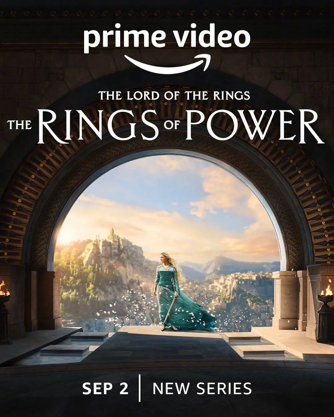 "The Lord of the Rings: The Rings of Power" new poster released, the most powerful elf Galadriel debut! | FMV6