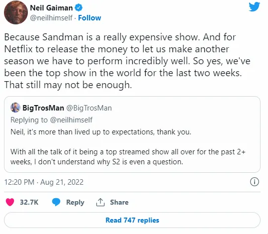 'The Sandman' creators worried that it would be too expensive to shoot Season 2 | FMV6