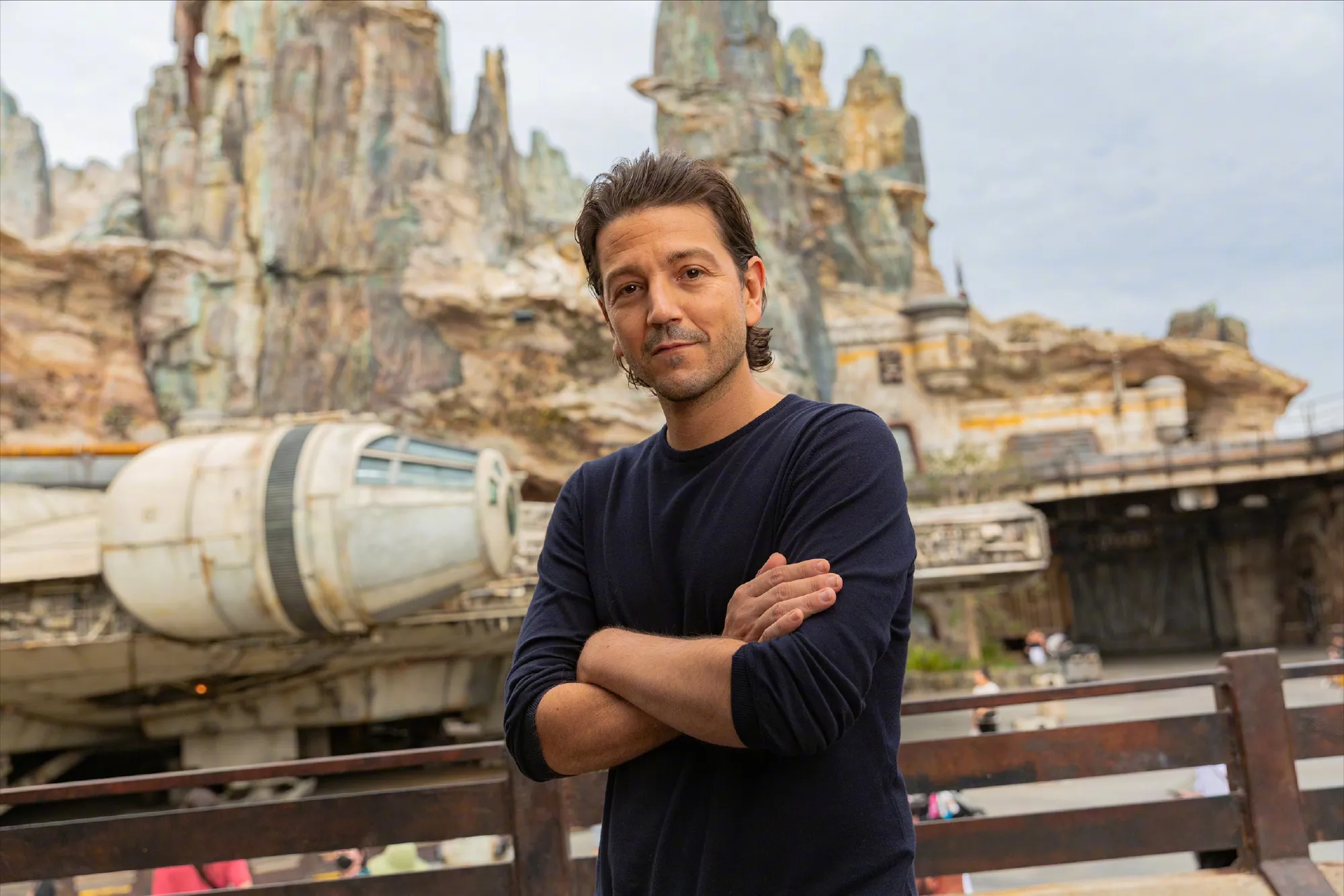 2022 D23Expo, Diego Luna at Disneyland Star Wars Park | FMV6