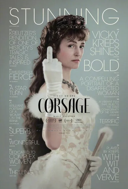 "Corsage‎" Releases US Posters, "Empress Elisabeth" Makes Bad Gestures in the Face of Audience | FMV6