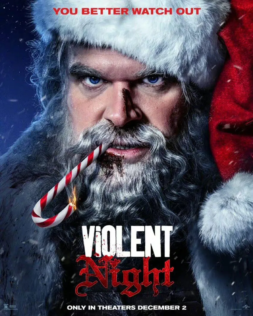 David Harbour's 'Violent Night‎' launch poster | FMV6