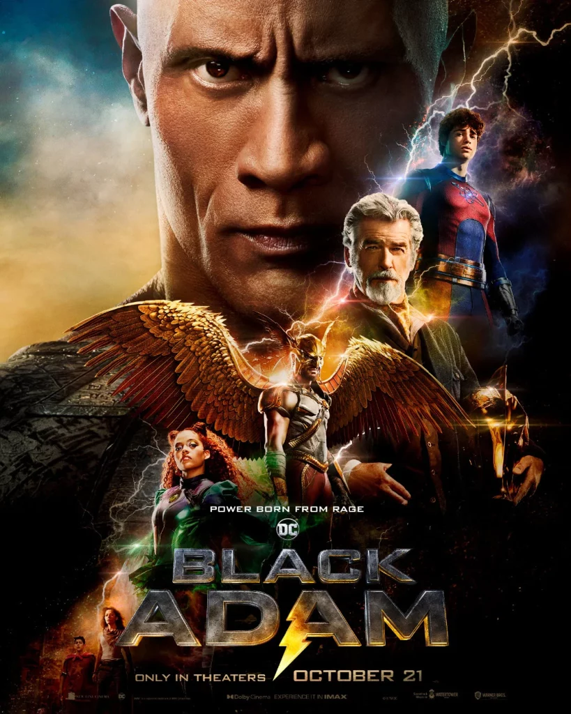 DC New Film 'Black Adam' Releases Official Posters and Character Posters | FMV6