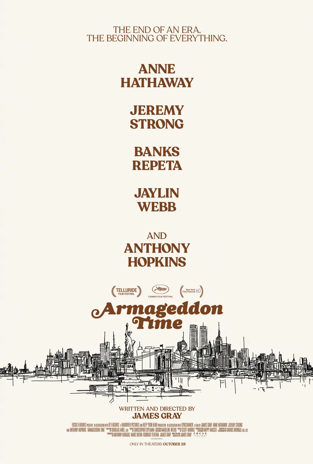 James Gray's new film 'Armageddon Time‎' released poster | FMV6