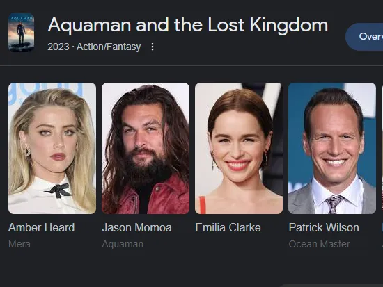 Khal Drogo and Daenerys Targaryen in the same shot again? Emilia Clarke appears in the cast of "Aquaman and the Lost Kingdom"! | FMV6