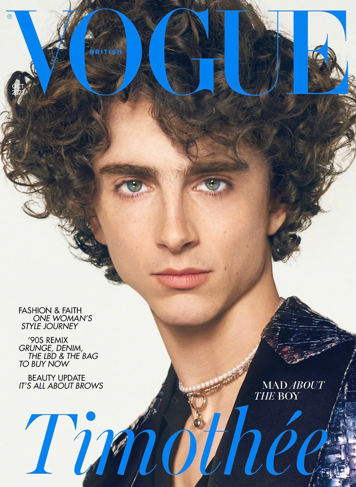 Timothée Chalamet, 'Vogue' magzine UK cover photo for October issue | FMV6