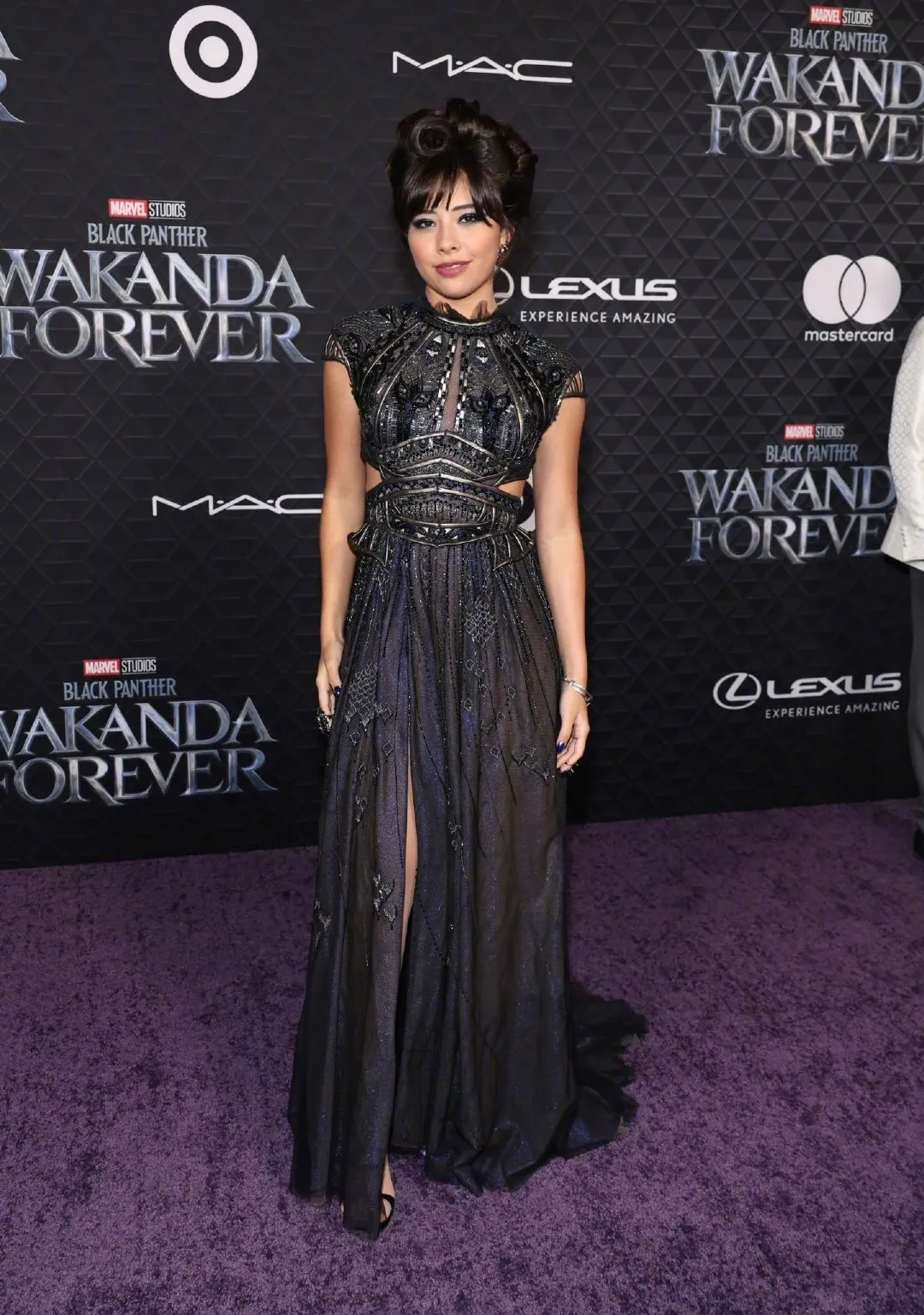 "América Chávez" Xochitl Gomez attends the world premiere of 'Black Panther 2' | FMV6