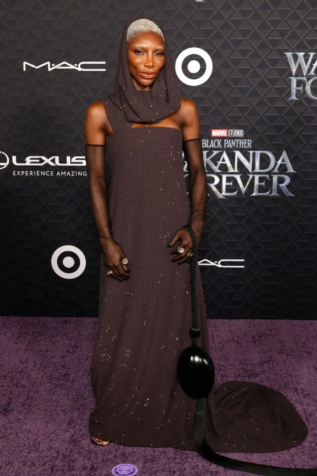 'Aneka' Michaela Coel attends premiere of 'Black Panther: Wakanda Forever' | FMV6