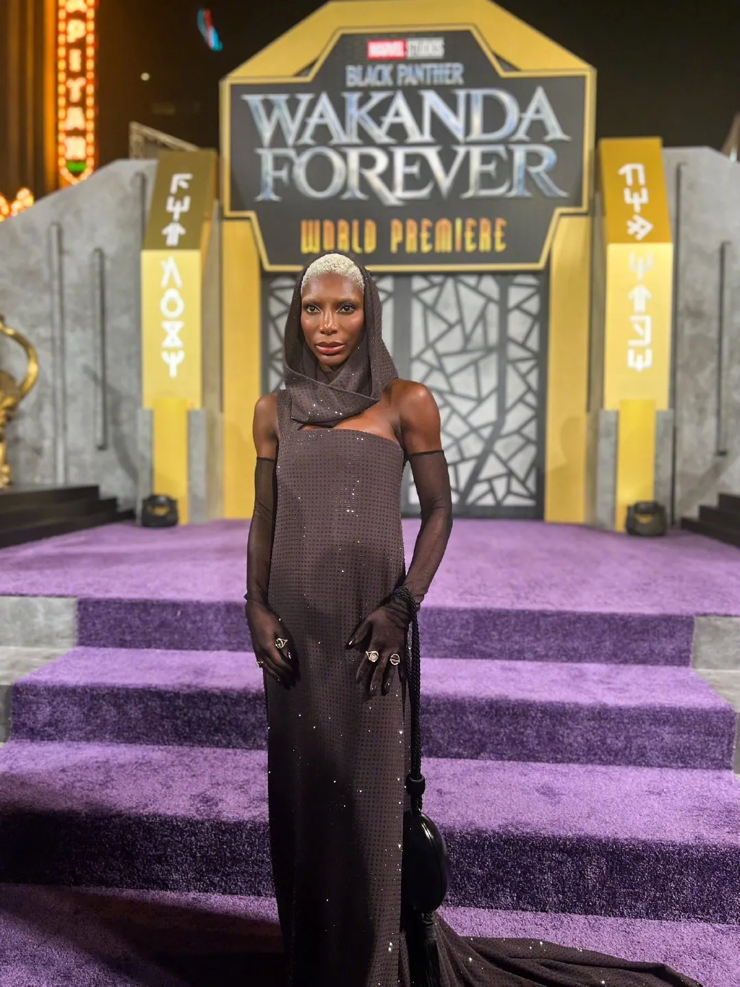 'Aneka' Michaela Coel attends premiere of 'Black Panther: Wakanda Forever' | FMV6