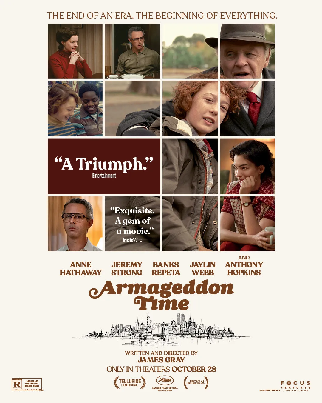 Anthony Hopkins' new film "Armageddon Time‎" releases new poster | FMV6