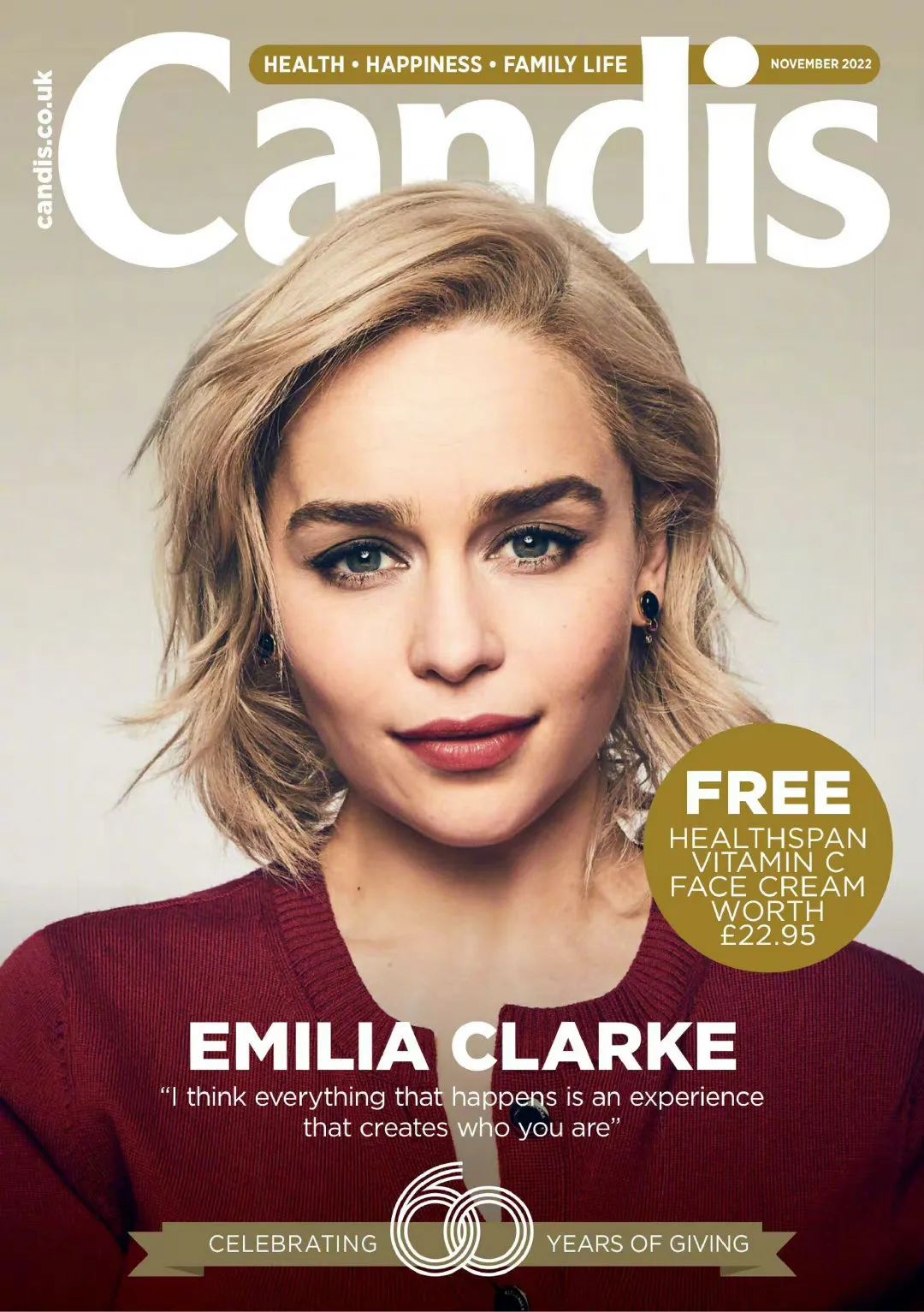 Emilia Clarke, 'Candis' magazine November issue photo | FMV6