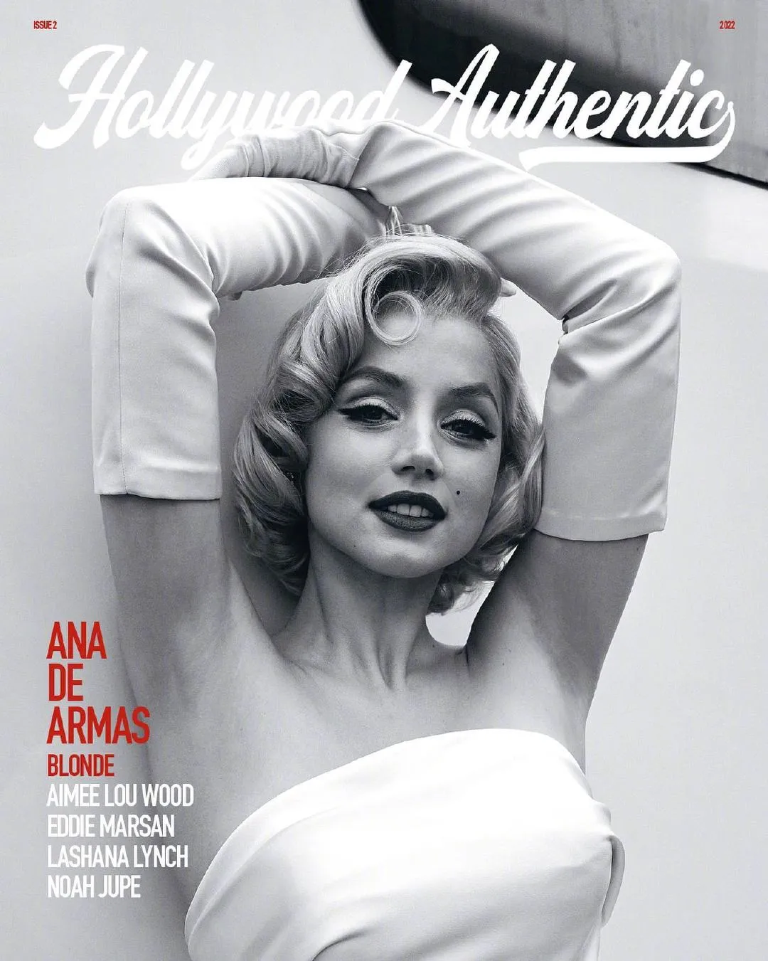 "HollywoodAuthentic" magazine exposes a set of Ana de Armas' 'Blonde‎' studio photos | FMV6