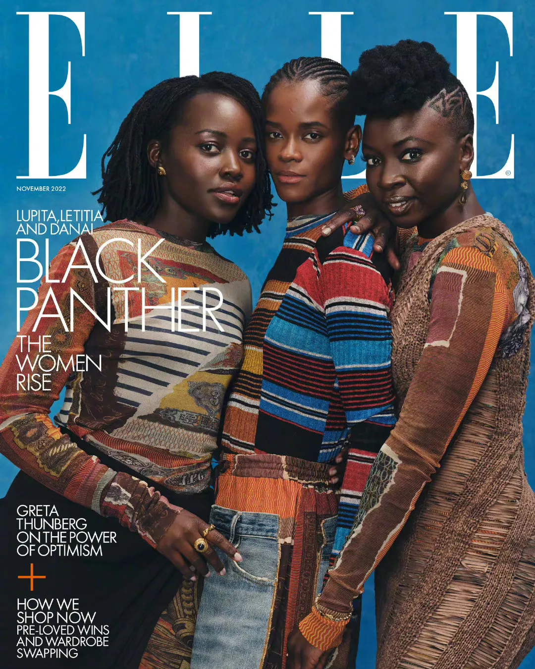 Lupita Nyong'o, Letitia Michelle Wright, Danai Gurira, 'ELLE' Magazine UK November | FMV6
