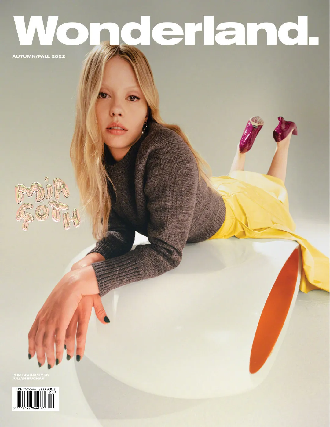 Mia Goth, photo of 'Wonderland' magazine autumn/winter issue ​​​ | FMV6