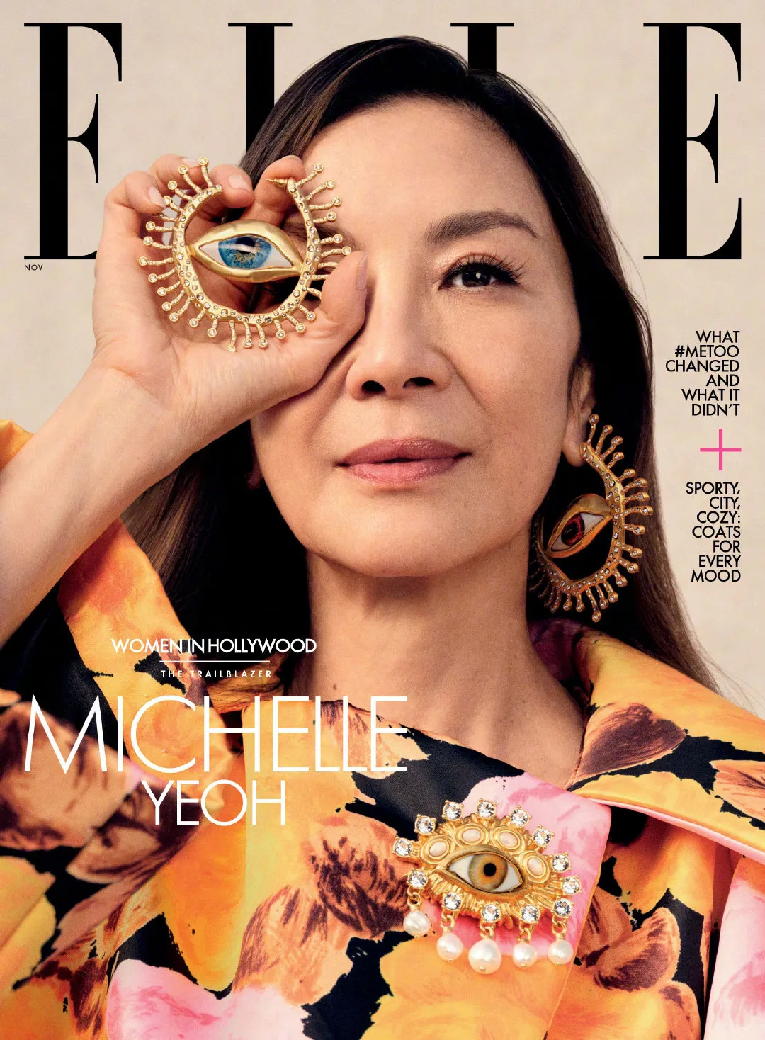 Michelle Yeoh, 'ELLE' magazine US edition "Women In Hollywood" new issue photo | FMV6