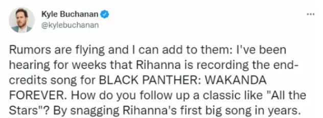 Rumor: Rihanna will sing for "Black Panther: Wakanda Forever" | FMV6