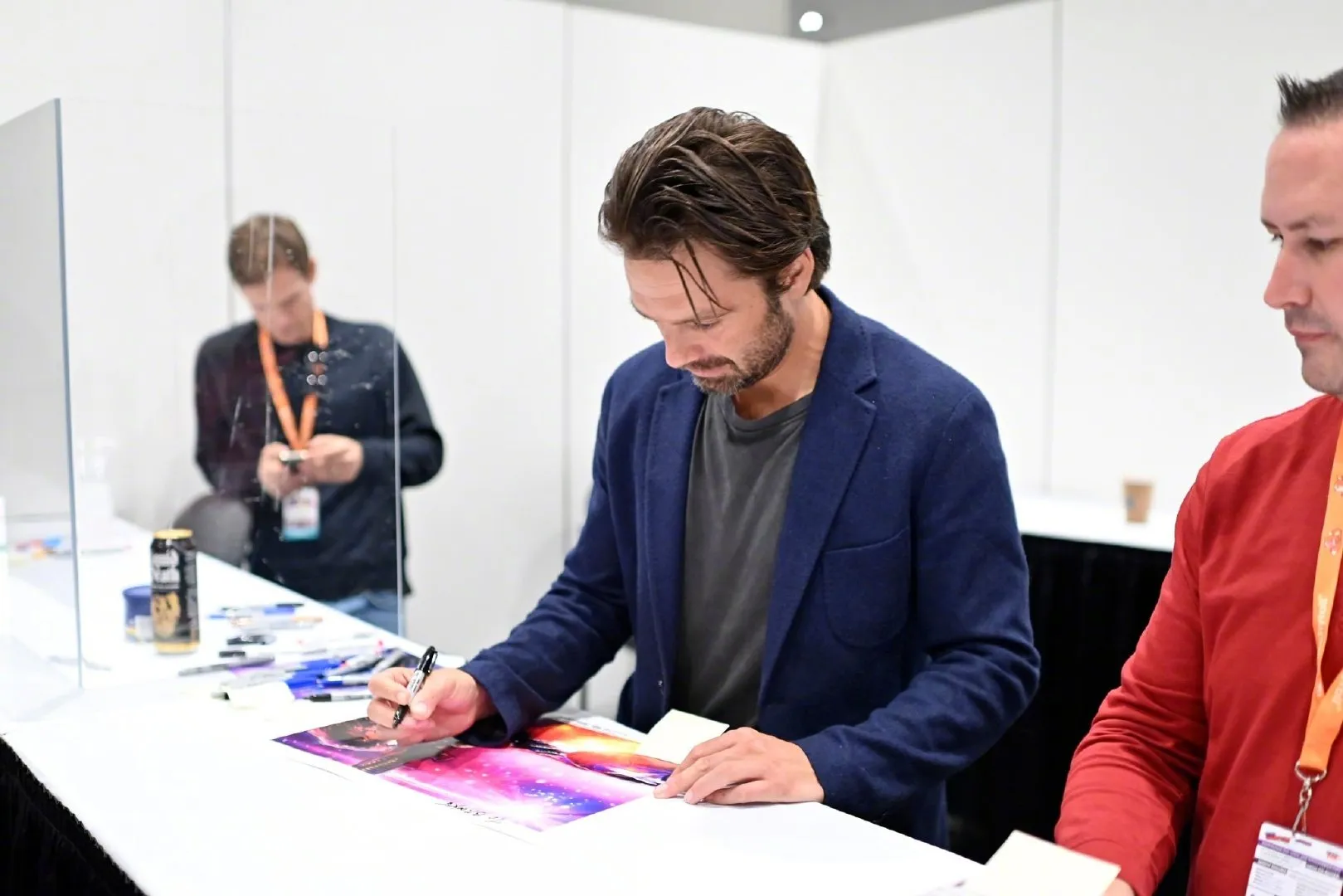 Sebastian Stan Attends New York Comic Con | FMV6