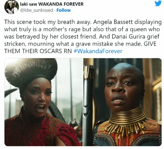'Black Panther: Wakanda Forever' hits theaters strongly, audience thinks Angela Bassett can win an Oscar | FMV6