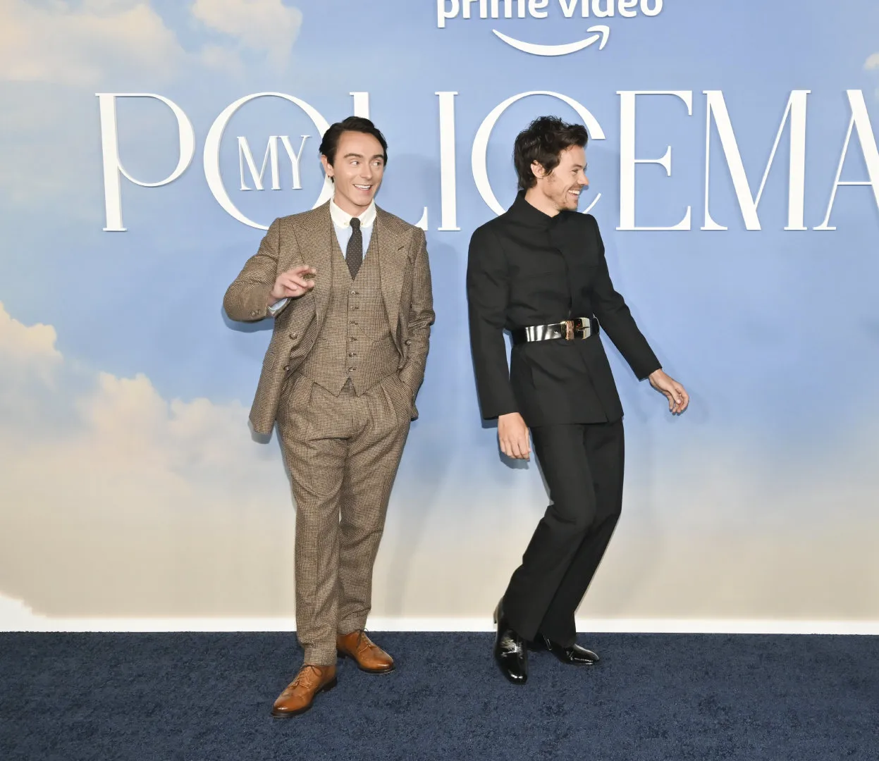 Harry Styles and David Dawson attend the premiere of 'My Policeman‎' in New York | FMV6